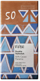 Bittermilchschokolade 50% Kakao BIO 80 g - VIVANI